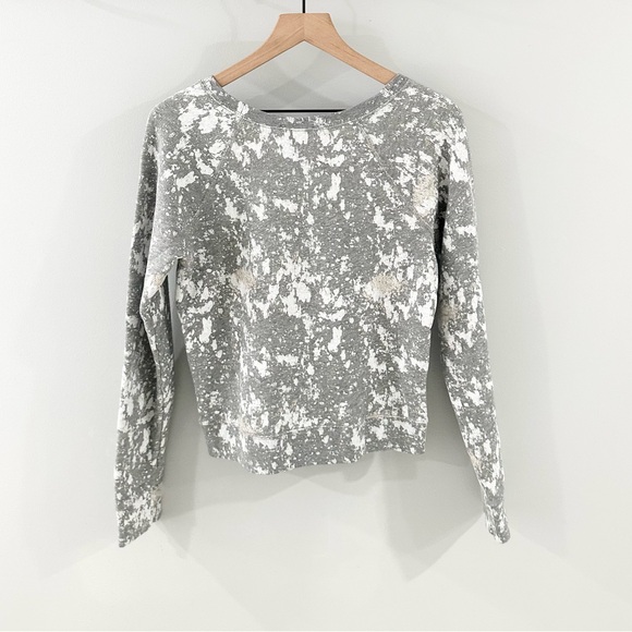 J. Crew Gray Paint Splatter Sweatshirt Size Small - Picture 6 of 6